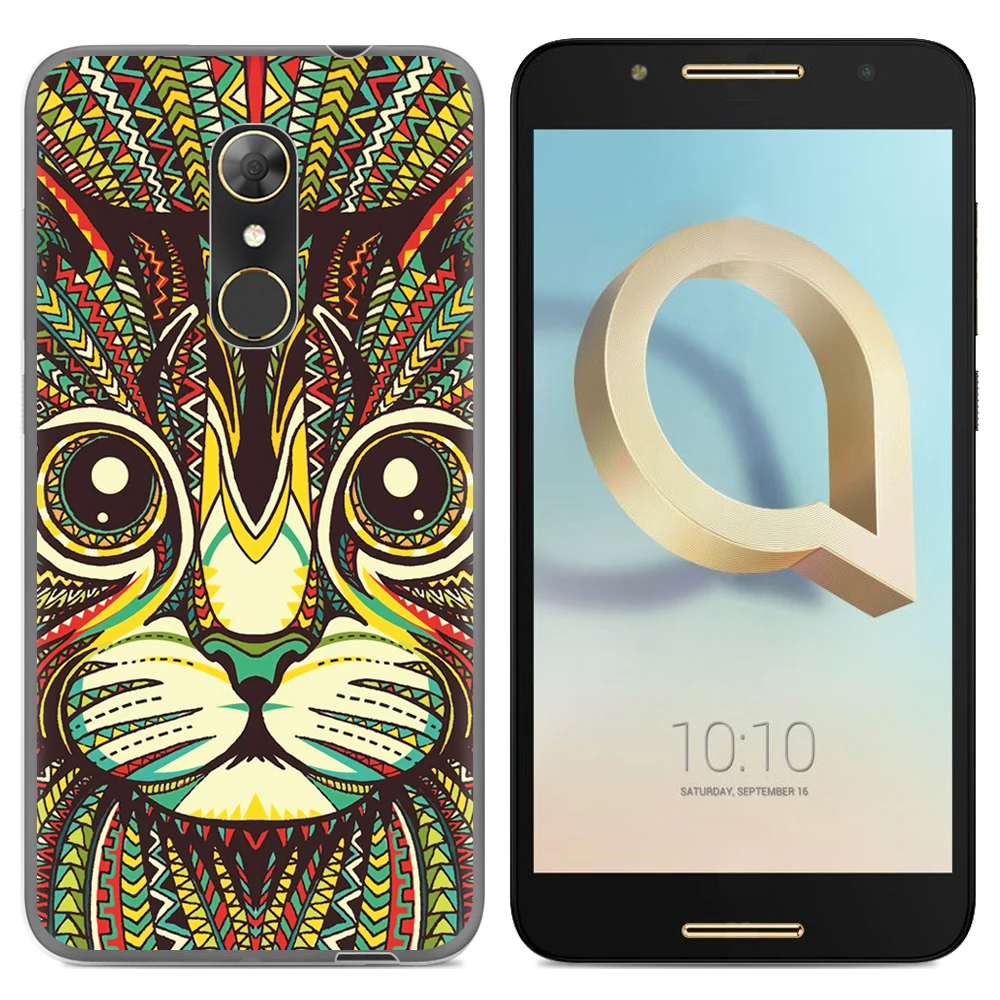 Для Coque Alcatel Idol A7 чехол 5 дюймов роскошный мультяшный ТПУ для Fundas мягкий