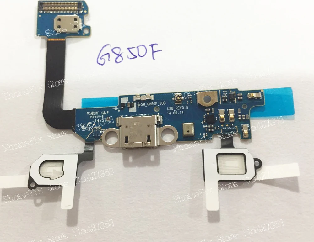 10 шт./лот зарядное устройство Порт USB разъем гибкий кабель для Samsung Galaxy Alpha G850F S5 mini