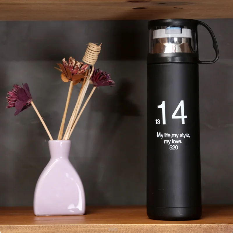 350ml 500ml Creative 1314 Lovers Cup Stainless Steel Thermos Bullet Thermal Vacuum Flasks Coffee My Water Bottle Mugs | Дом и сад