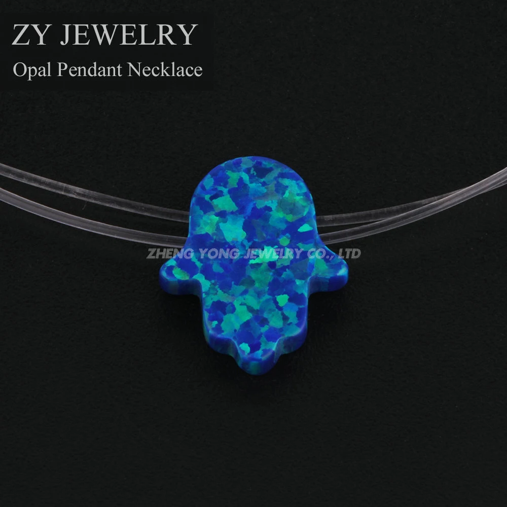 Горячая хорошая огненная синтетическая Фатима ручной опал ожерелье прозрачная