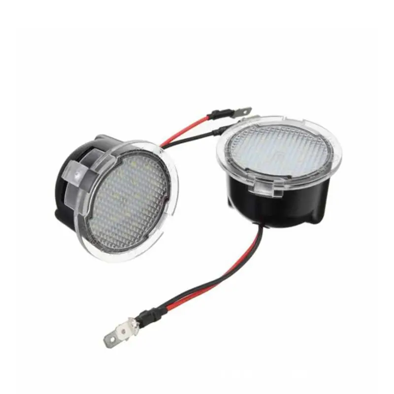 

2Pcs LED Under Mirror Light for Ford Edge Fusion Flex Explorer Mondeo Taurus F-150 Expedition Car Accessories