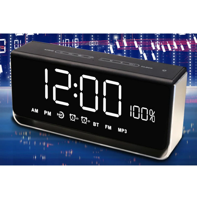 Смарт музыка Будильник Многофункциональный студент аудио прикроватная