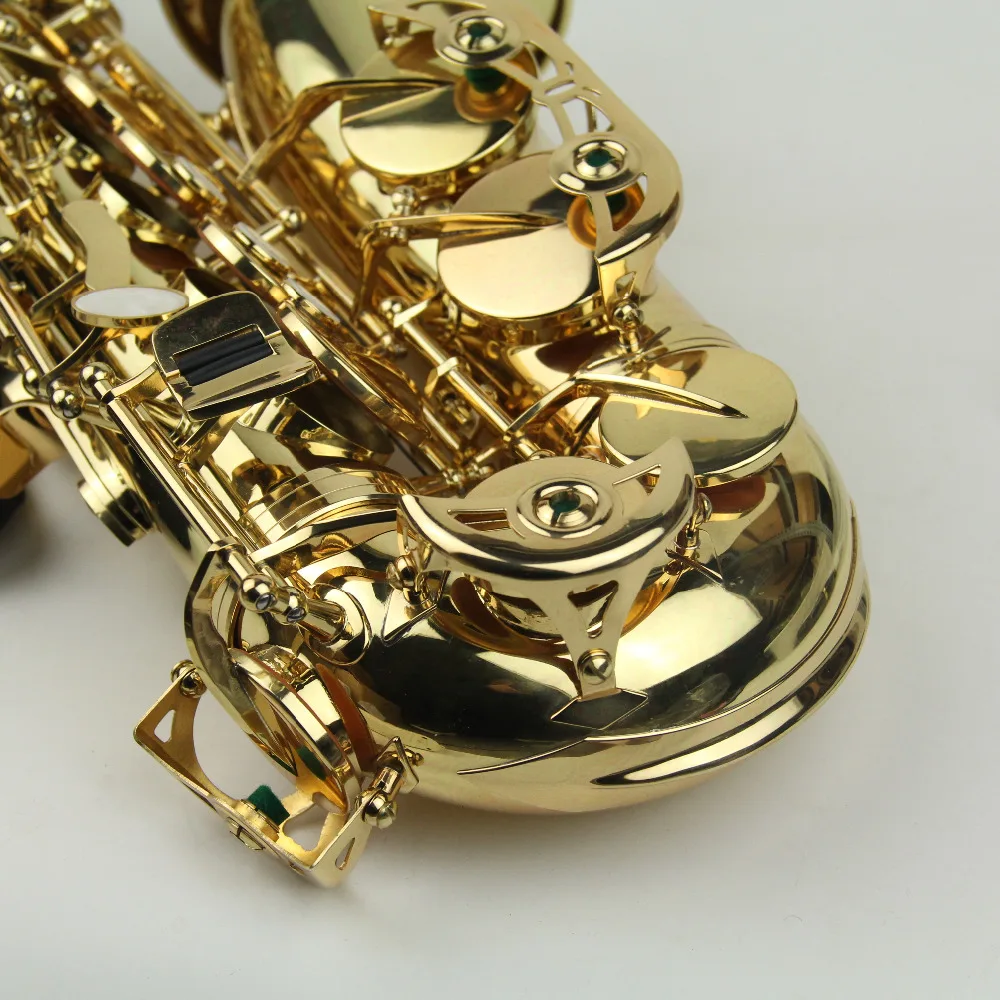 Альт-саксофон Eb sax альт-электрофорез золото с чехлом |