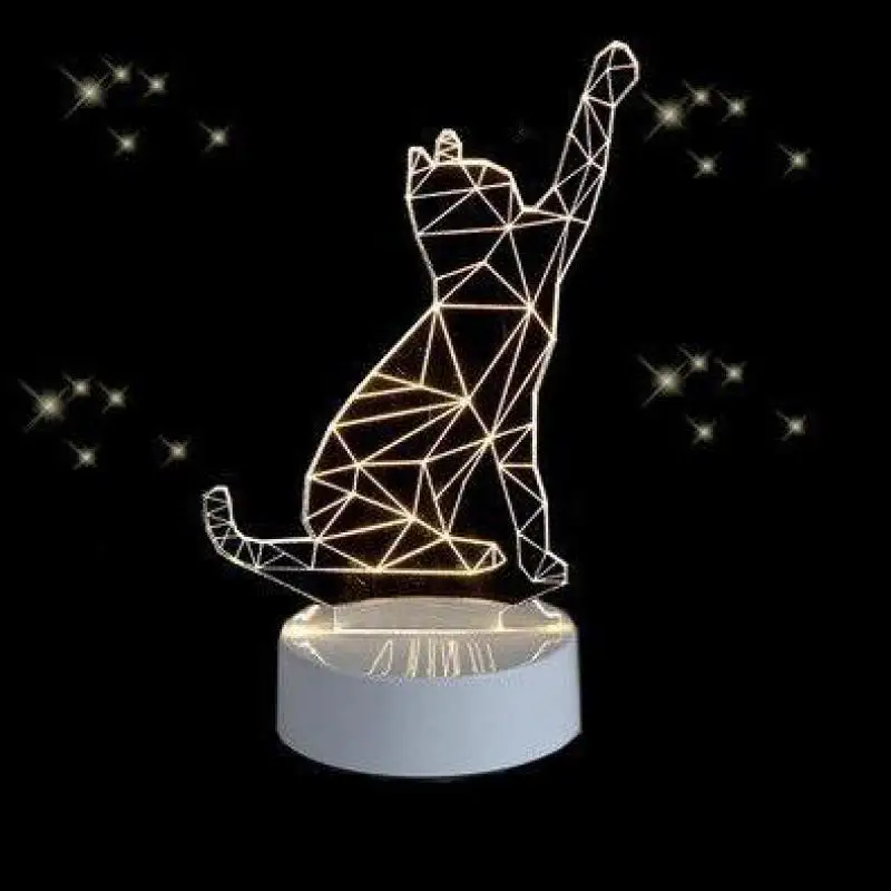 Новинка светодиодный ночник Luminaria Led светильник с клавишами 3d ильники Usb лампы для