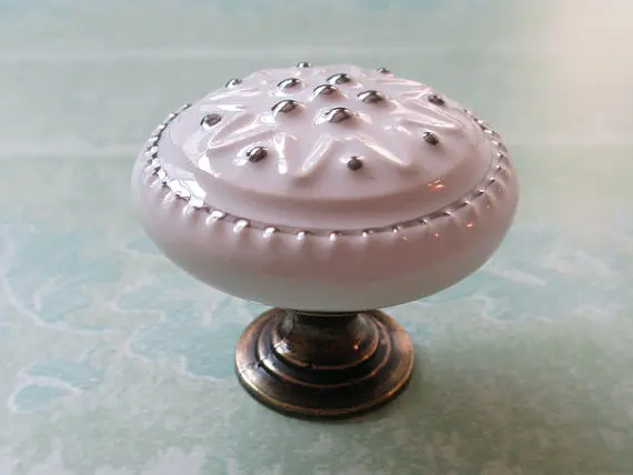 Белая ручка комода/круглые ручки для ящиков керамический кухонный шкаф Античная