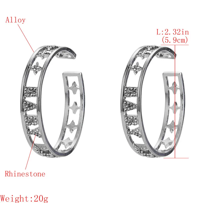 Mamojko преувеличенные винтажные Детские любовные буквы носорог открытые ювелирные