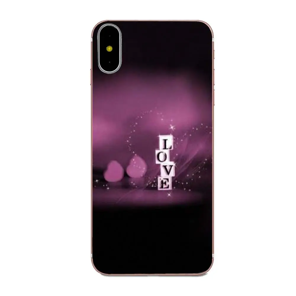 Розовые мягкие чехлы из ТПУ с сердечком для Huawei P7 Honor 4C 5A 5C 5X 6 6C 6A 6X 7 7X 8 9 V8 V10 Y3II Y5II Y6II