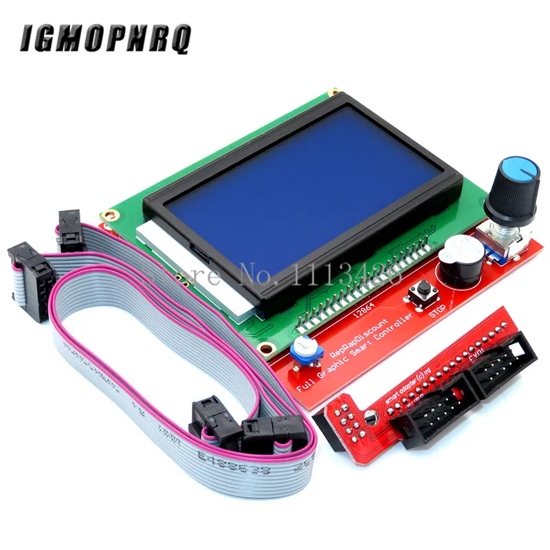 Mega 2560 R3 CH340+ 1 шт. RAMPS 1,4 контроллер+ 5 шт. A4988/DRV8825 модуль шагового драйвера+ 1 шт. 12864 контроллер для 3d принтера комплект