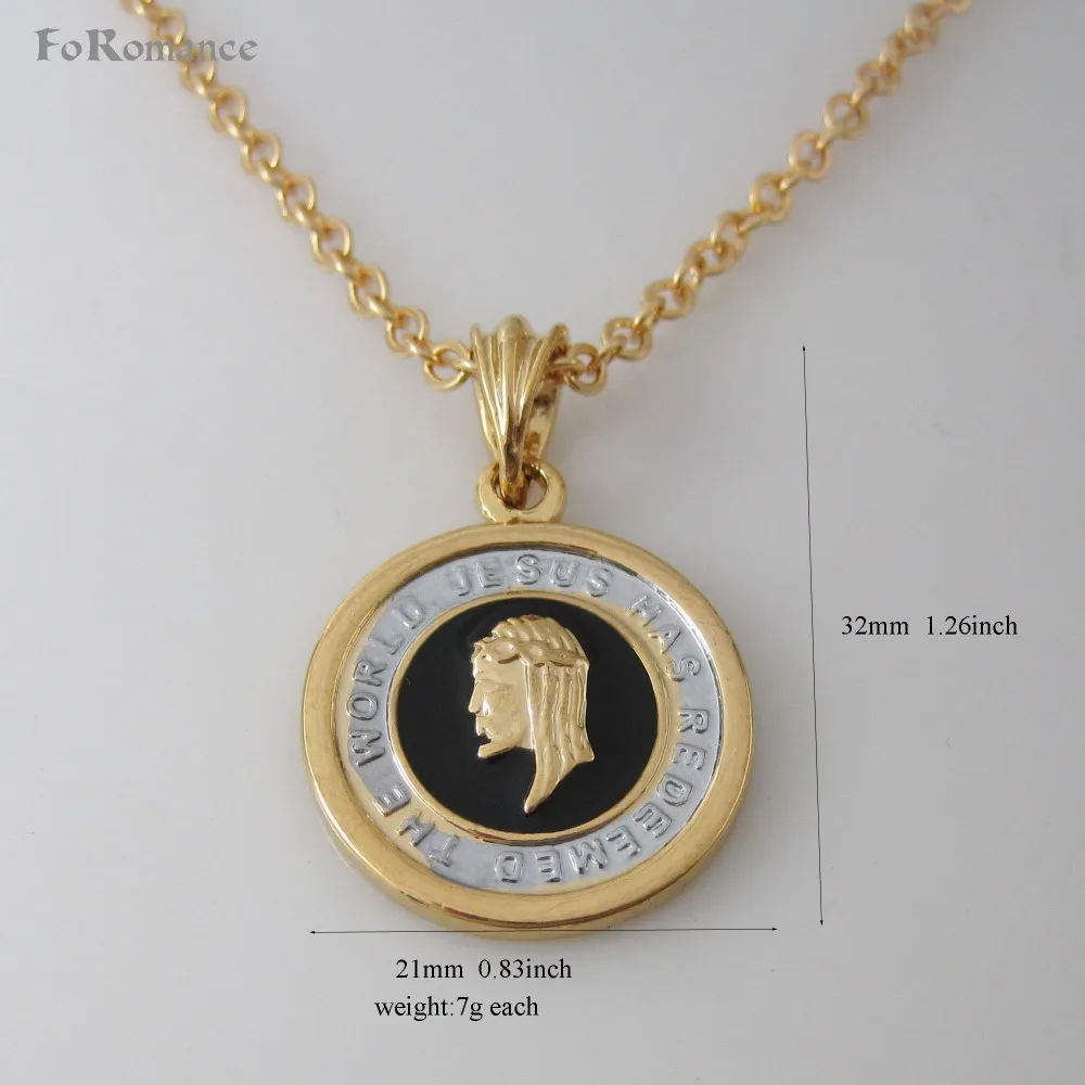 Минимальный заказ 10 $/можно смешать/желтое золото GP 18 &quot+ 2&quot ожерелье и Иисус