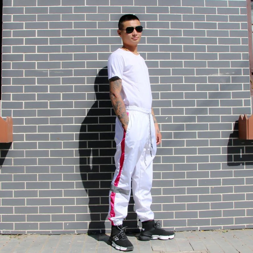 Высокая уличная Мужская спортивная одежда джоггеры брюки хип хоп стиль