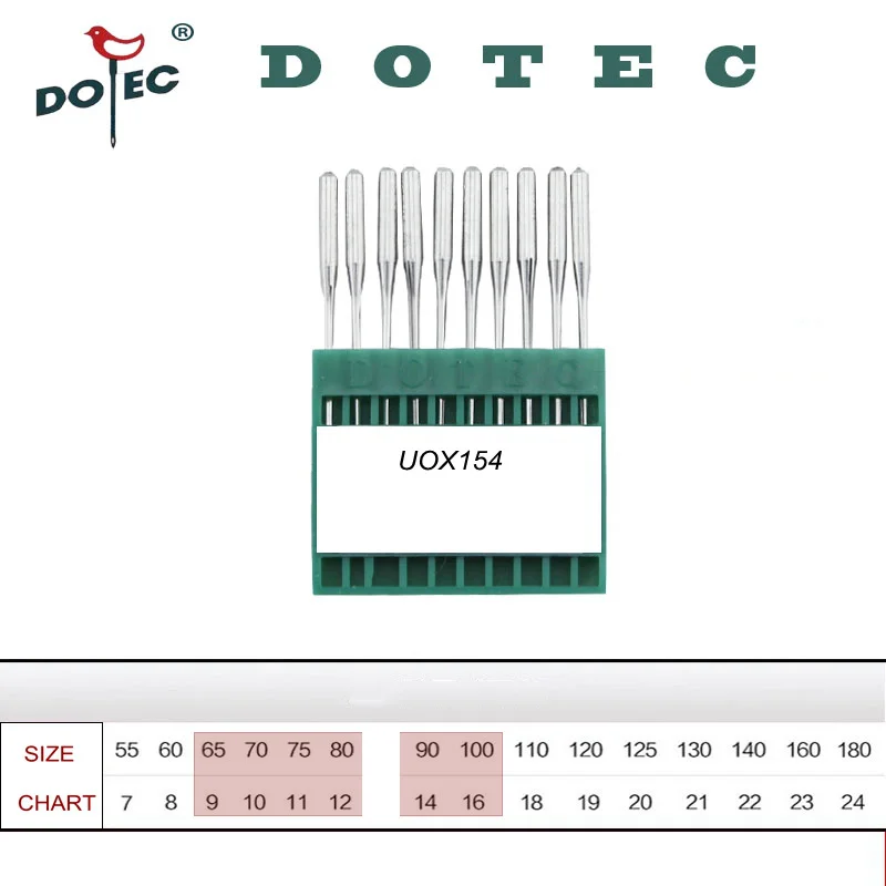 

10pcs 1 lot Dotec sewing needles UOX154 SY1431 for overlock sewing machine with free shipping