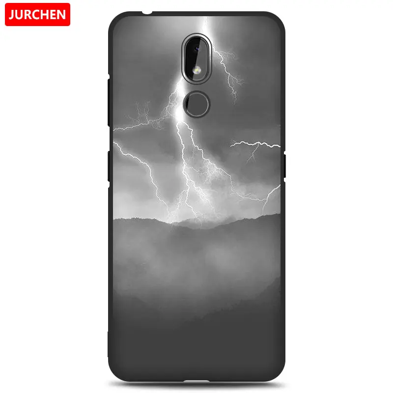 16 Чехол jurchen для Nokia 3,2 силиконовый чехол Мягкие Мультяшные из ТПУ милый цветок собака кошка Ультратонкий чехол для Nokia 3,2 Nokia3.2Back Cover - Цвет: 16