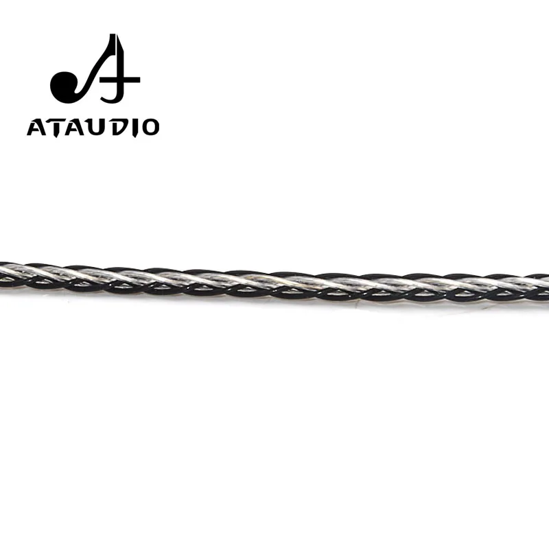 Hi Fi кабель ATAUDIO 3 5 мм end 7N OCC посеребренный аудиокабель с разъемом Aux|Кабели VGA| |
