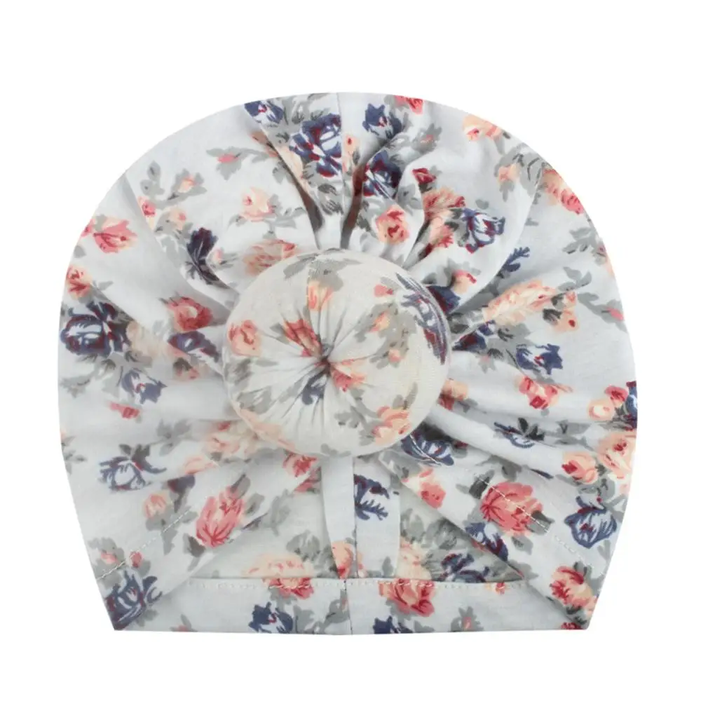 2019 New Toddler Kids Baby Boy Girls Hat Bow Floral Print Beanie Autumn Winter Warm Cap casquette enfant Accessories | Детская одежда и