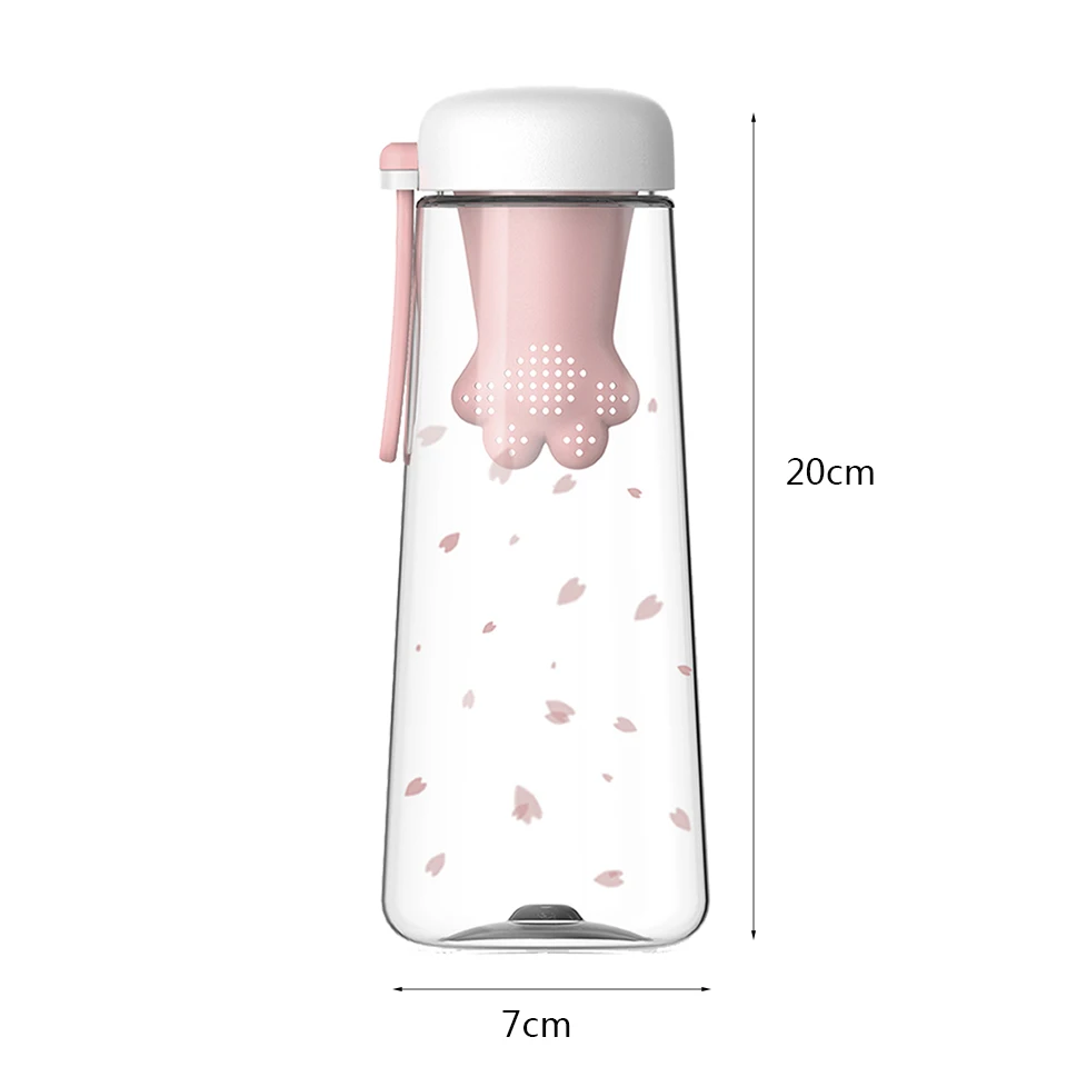Transhome пластиковые бутылки для воды бутылка спорта на открытом воздухе с чаем Infuser