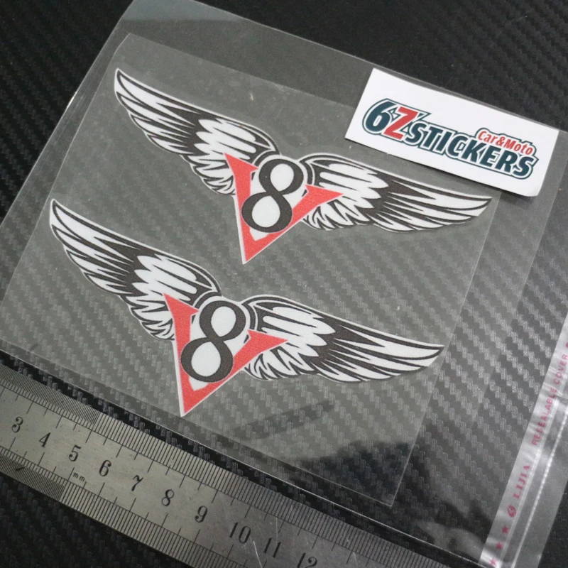 Отражающие наклейки V8 на заказ для автомобиля фургона|vespa decal|stickers vespacar stickers decals |