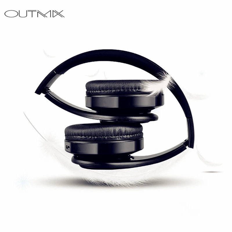Беспроводные наушники OUTMIX Bluetooth гарнитура складные регулируемые с микрофоном