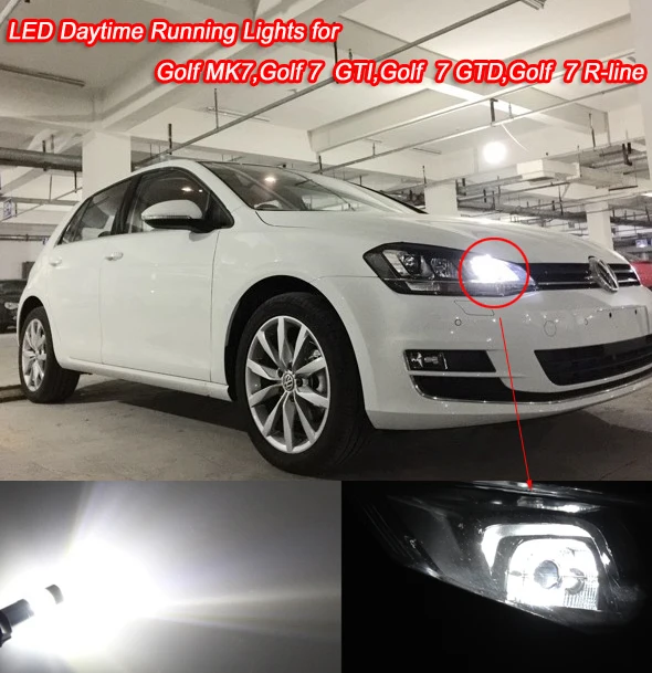 2 шт. Ксеноновые белые светодиодные лампы PW24W для Golf MK7 VII rline 7|free golf|bulb ledvw vw |