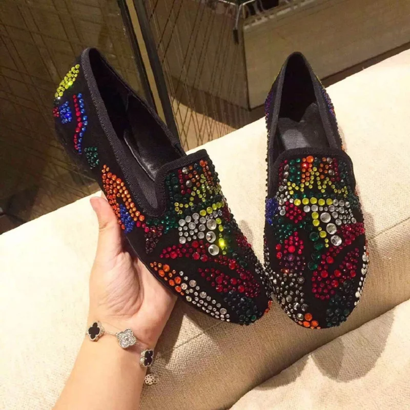 Новые слипоны для женщин женская обувь 2018 Роскошные туфли женские лоферы|Обувь