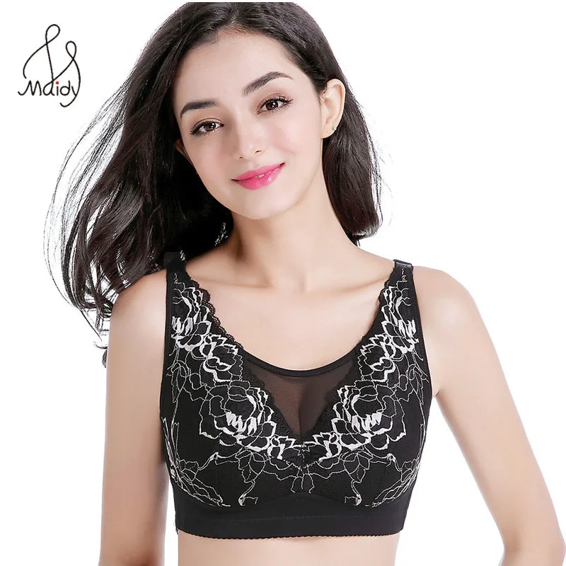 

Women Full Cup Vest Wireless Bras Coverage Non Padded Minimizer Bra Push Up Female Underwear Plus Size 34-42 B-C-D Maidy