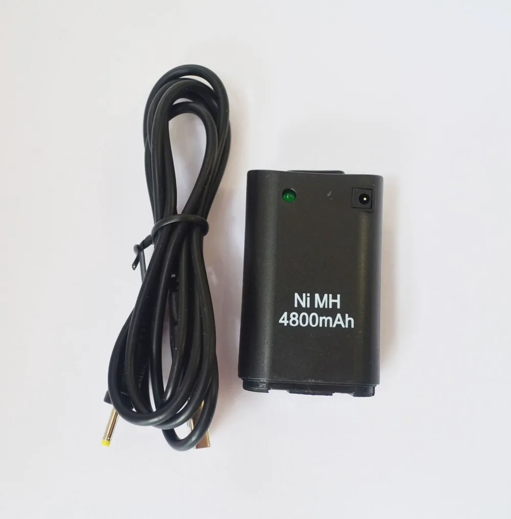2 аккумулятора 4800 мАч + USB кабель для зарядного устройства Xbox 360 беспроводной