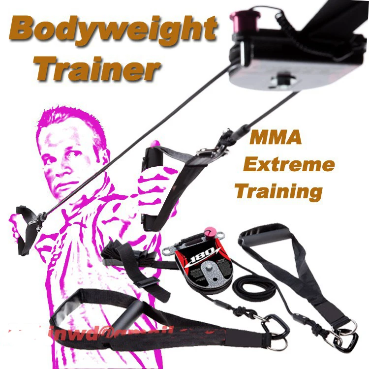 MMA training Rotational Bodyweight Trainer cross pulley training system core workout.New arrival band