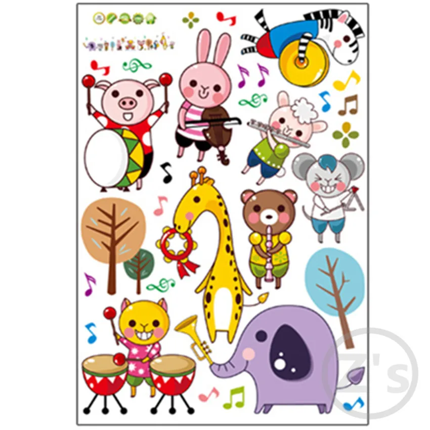 музыка детская мебель стены стикеры для детей номеров наклейки на стену фотообои