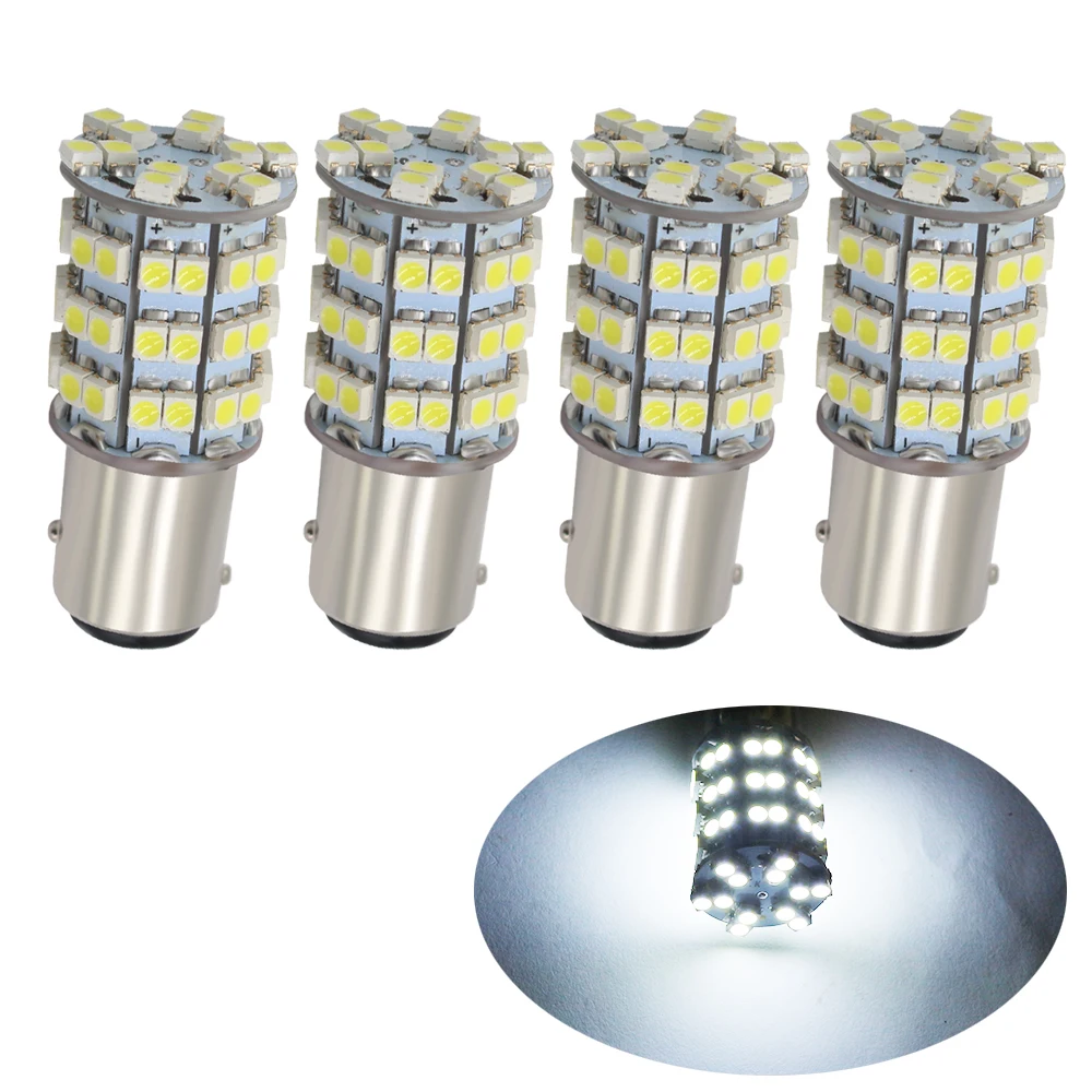 BAY15D LED 1157 P21/5 Вт 3528 60 SMD 60leds лампочка авто дальнего света постоянного тока 12В Белый