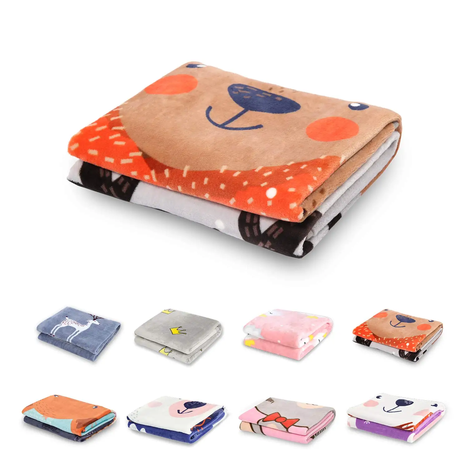 Двухслойное фланелевое одеяло для новорожденных 100% хлопок мягкая детская одежда