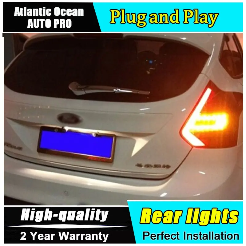Автомобильный Стайлинг для Ford Focus 3 хвост светильник s 2012 2014 Хэтчбек светодиодный