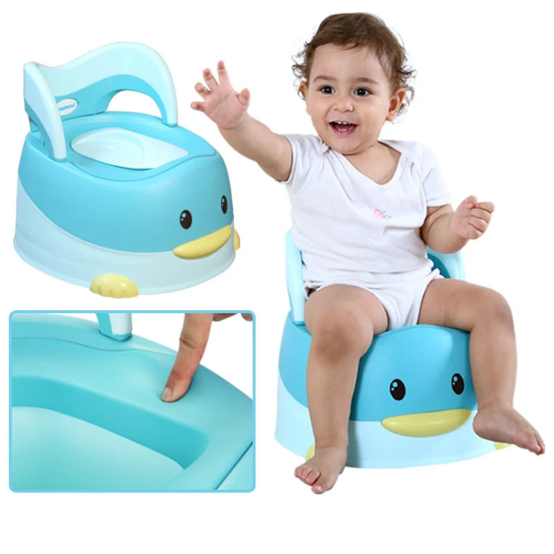 Pu Potty Seat Baby Toilet Cartoon Duck Children For Boy 1-3-6 Years Old | Мать и ребенок