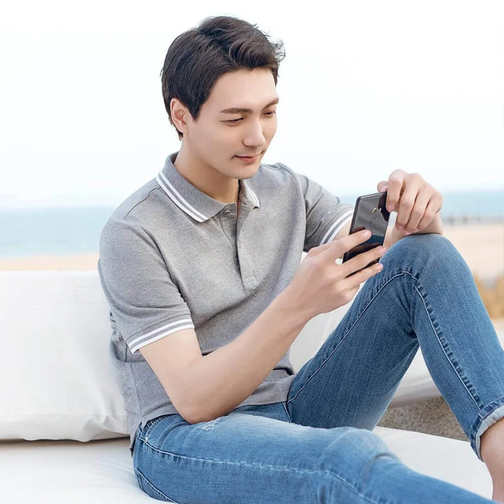 5 цветов Xiaomi 90 очков Мужская летняя рубашка поло мужская хлопковая короткая