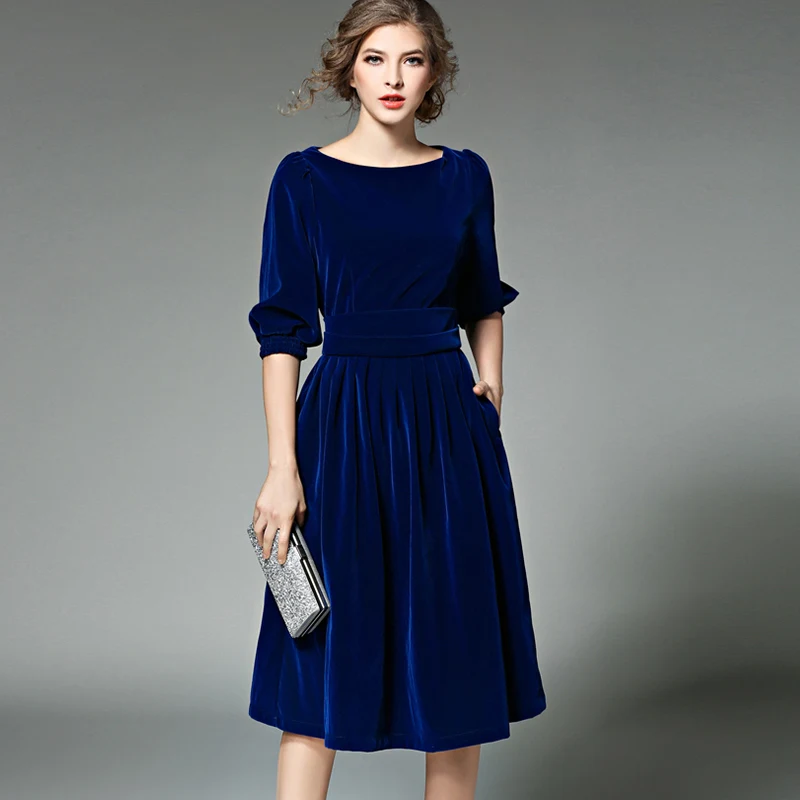 Женское вечернее платье элегантное винтажное красное модельное миди с рукавом