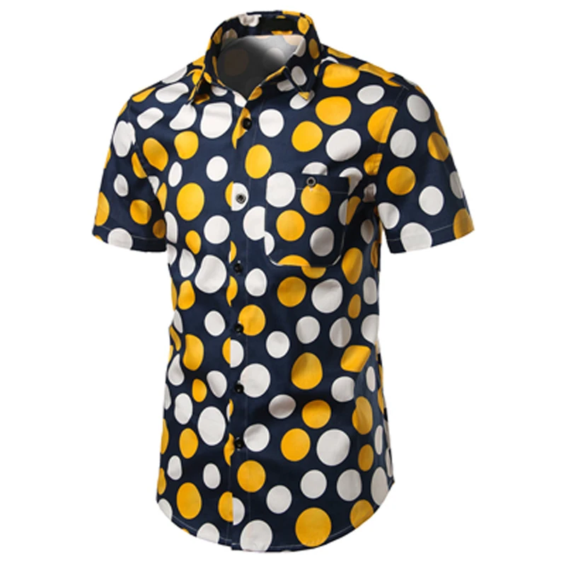 Лето 2017 бренд Для Мужчин's Повседневное в Футболки крапинку короткий рукав Slim Fit