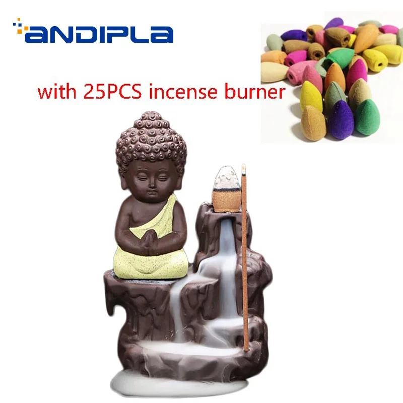 25 шт. благовоний + 1 керамический набор Курятников будды ручной работы