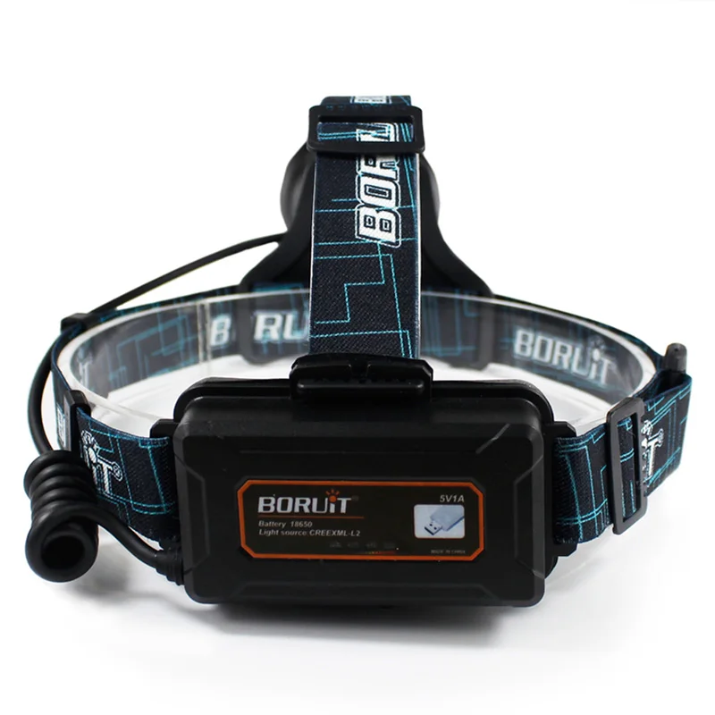 BORUiT B10 XML L2 светодиодный налобный фонарь вспышка светильник большие чашки USB