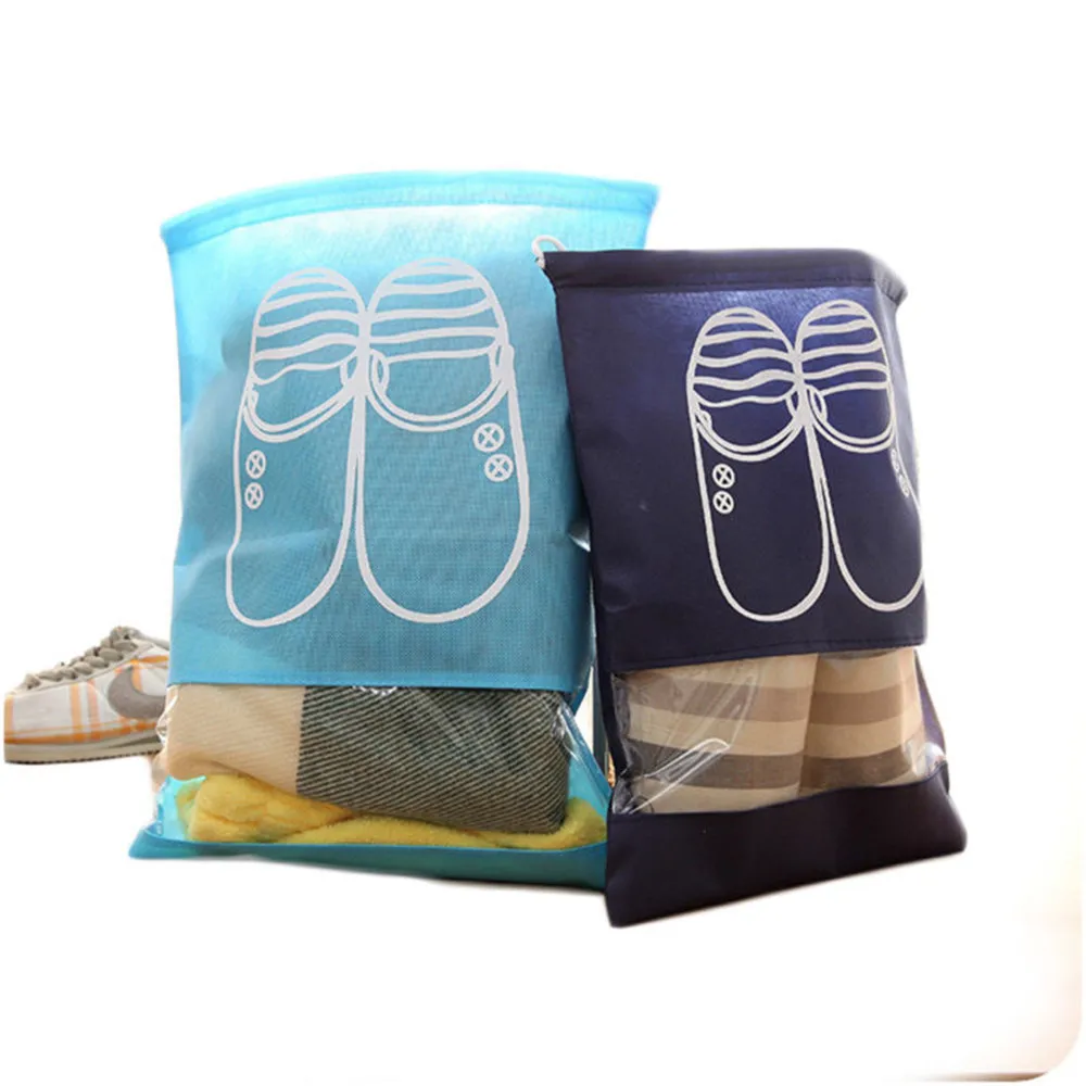 Waterproof Shoes Bag Pouch Storage Portable Tote Drawstring Organizer Cover Non-Woven Shoe Organizador Travel Accessories |