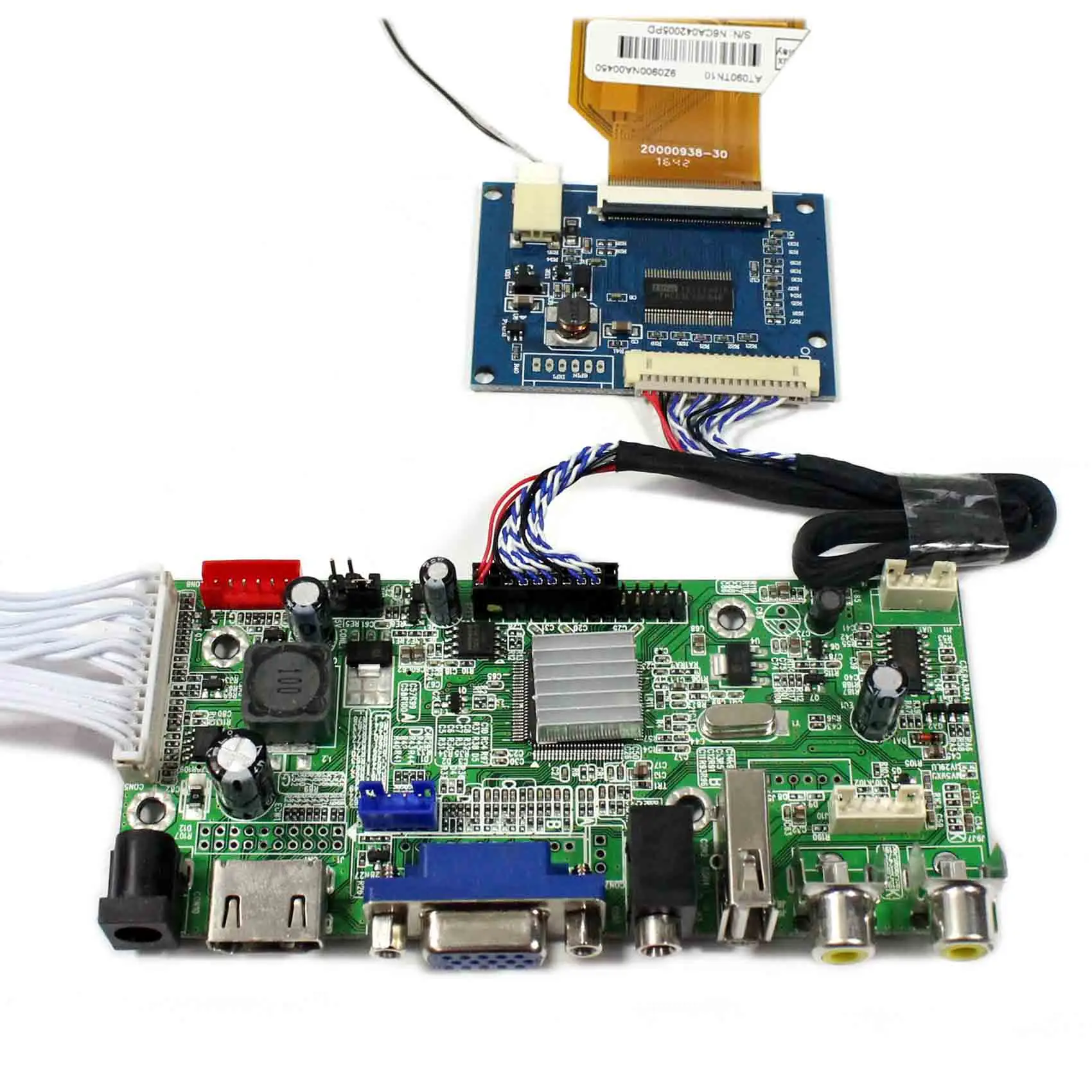 

HD MI VGA AV Audio USB LCD Controller Board 9" AT090TN10 800x480 Touch LCD