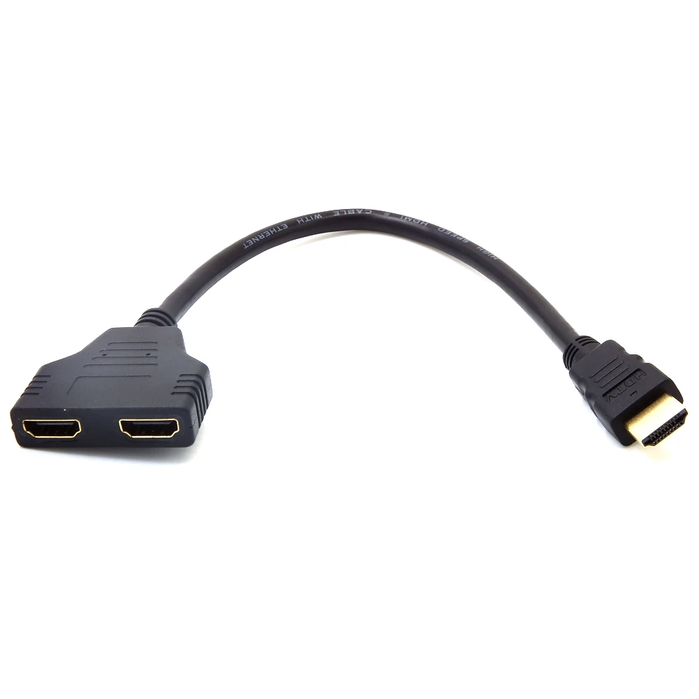 Лидер продаж разветвитель HDMI 0 3 м 1080P 2 порта 1 в выход переходник со штыревыми
