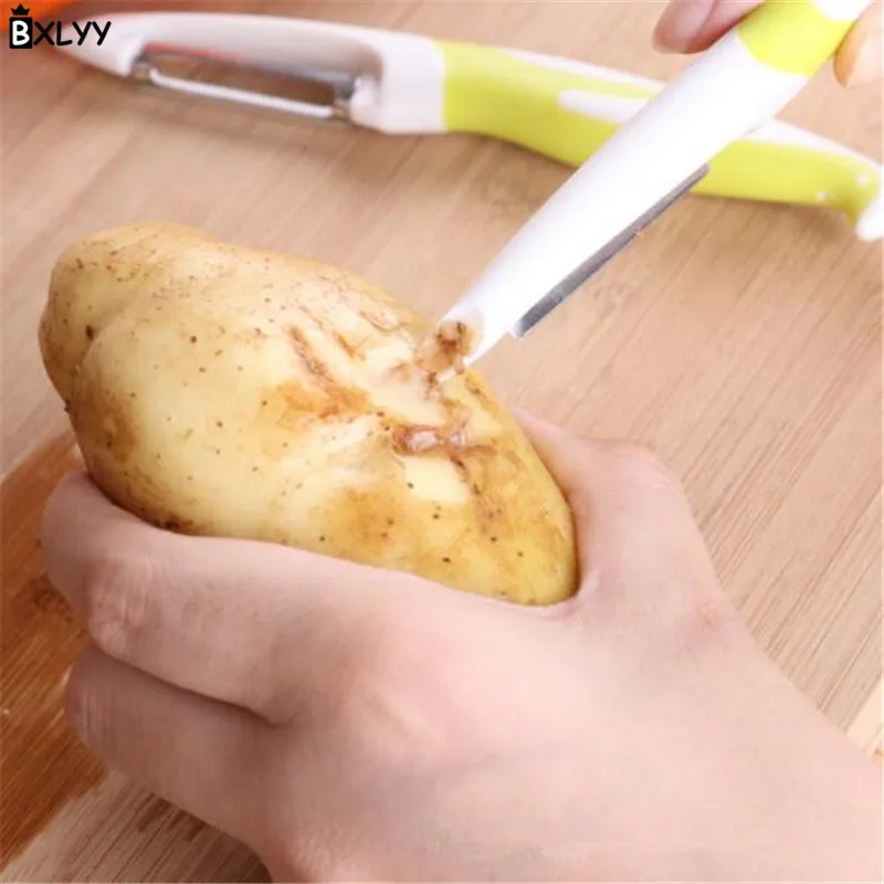 BXLYY 1pc Stainless Steel Fruit Planer Potato Peeler Vegetable Cutting Machine Grinder Kitchen Gadget Knife New Year Wedding.7z | Дом и сад