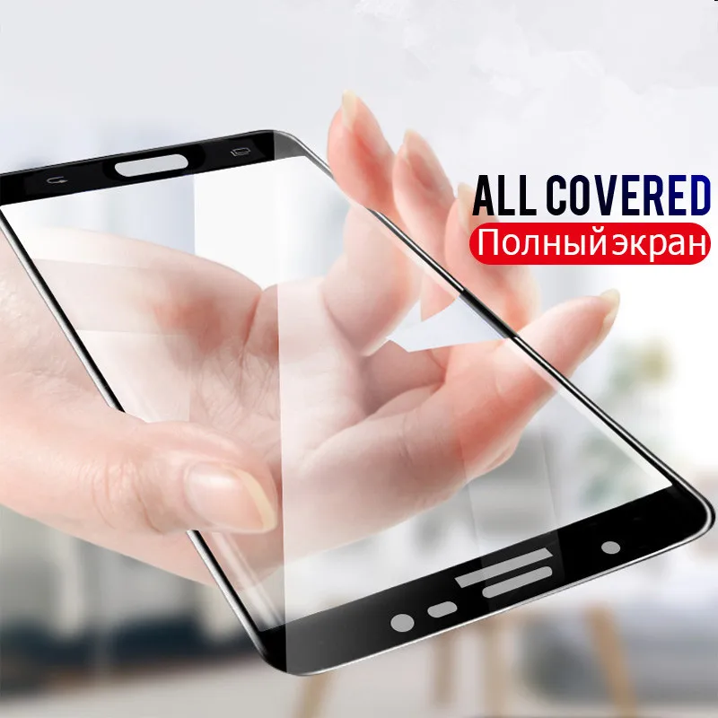 Закаленное стекло с полным покрытием для Samsung A8 Plus A5 A7 A6 J4 J2Pro J2 J6 J8 2018 J5 J520 2017