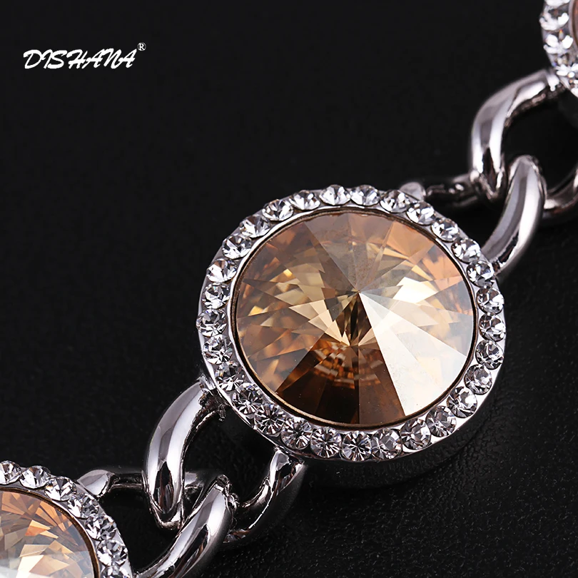 

Fashion Gold-color Bangle Crystal Bracelets for Women Luxury Brand High Quality Bijoux Jewelry Bangle Bracelets Womenss0017