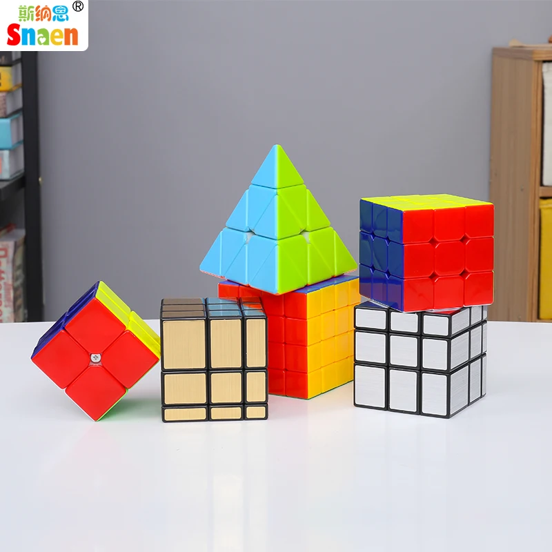 Snaen Cyclone Boys 2x2 3x3 4x4 зеркальная пирамида, скоростной кубик, Набор стикеров, волшебный кубик, пазлы, набор игрушек, набор профессиональных кубиков