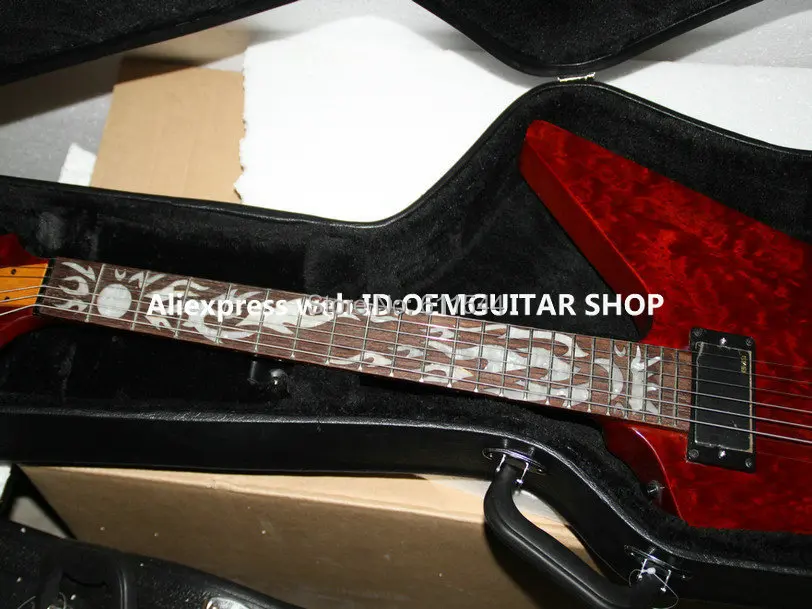 Бесплатная Hardcase Sunburst на заказ электрогитара Новое поступление оптовая продажа