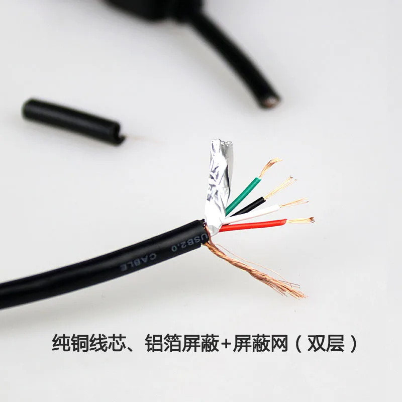 USB удлинитель мужской/женский медный сердечник двойной щит с винтовым отверстием
