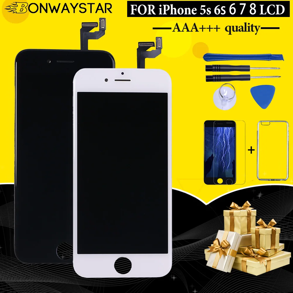ЖК-дисплей класса AAA +++ для iPhone 6 6S 7 8 с 3D сенсорным экраном дигитайзер в сборе
