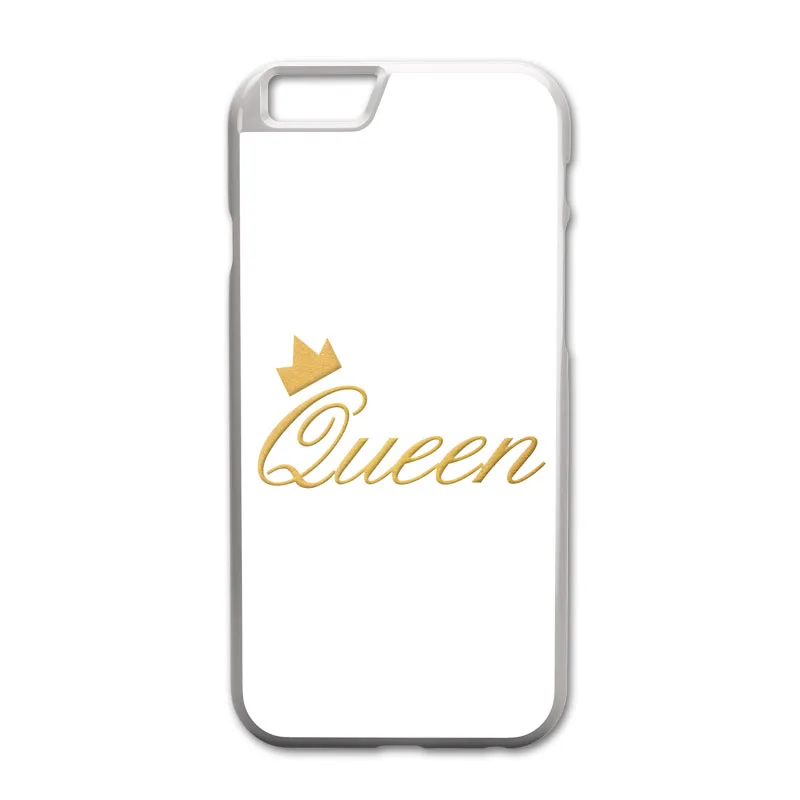 King queen парные чехлы Чехол для iPhone 5 5S 6 6S 7 8 Plus X XS Samsung Galaxy S4 S5 S6 S7 Edge S8 S9 плюс |