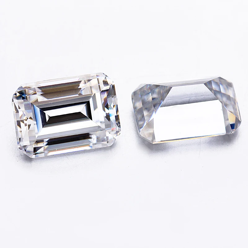 

4x6mm Emerald Cut EF Color VVS Clarity Synthetic Loose Moissanite Diamond for Jewelry Making