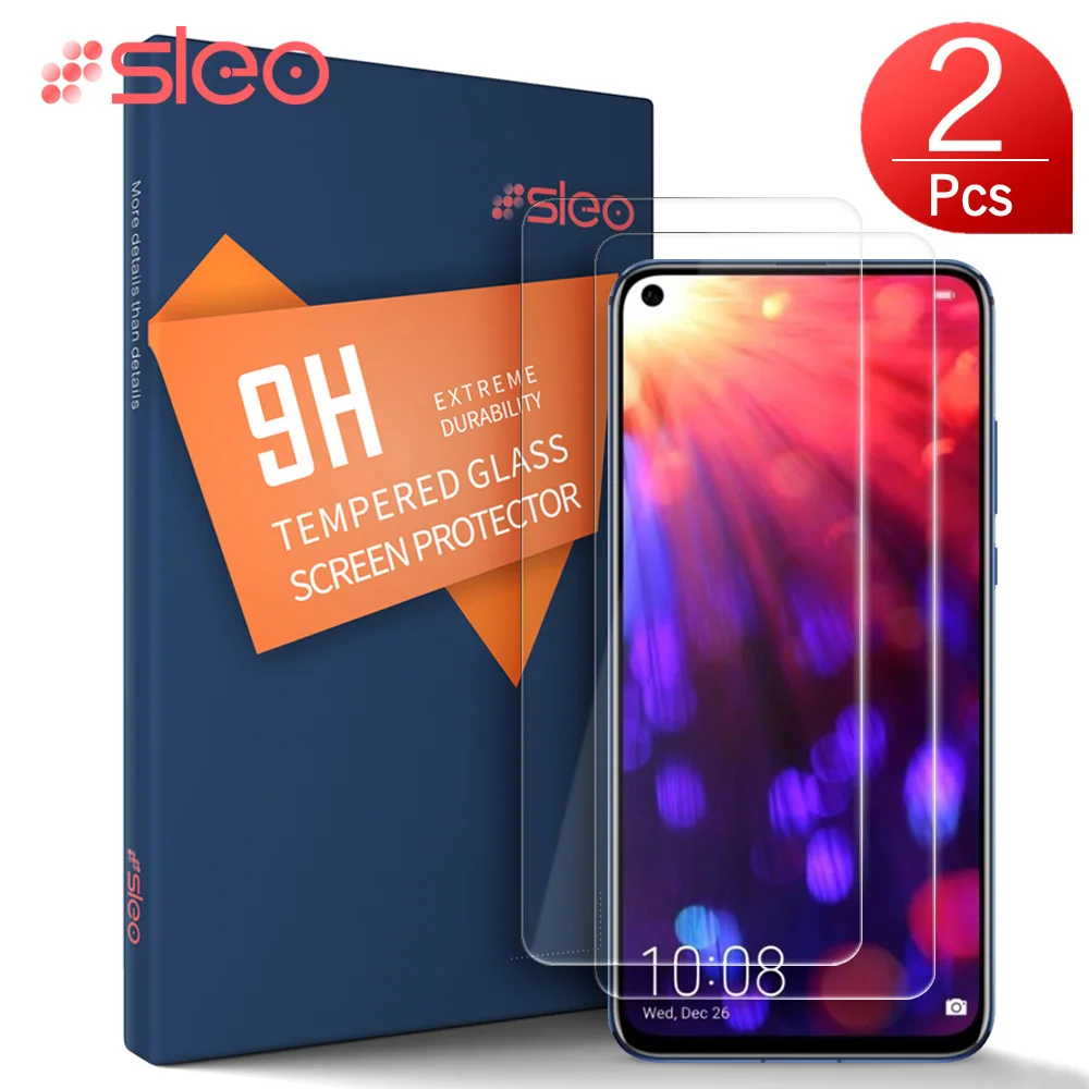 SLEO 2 шт. для huawei Honor View 20 защитное закаленное стекло экрана 9h Защитная стеклянная