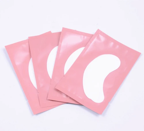 pink 50 пар/упак. принадлежности для наращивания ресниц бумажные патчи прививочные наклейки для глаз s под накладки для глаз наклейки для ресниц глазные накладки - Цвет: pink